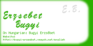 erzsebet bugyi business card
