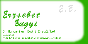 erzsebet bugyi business card